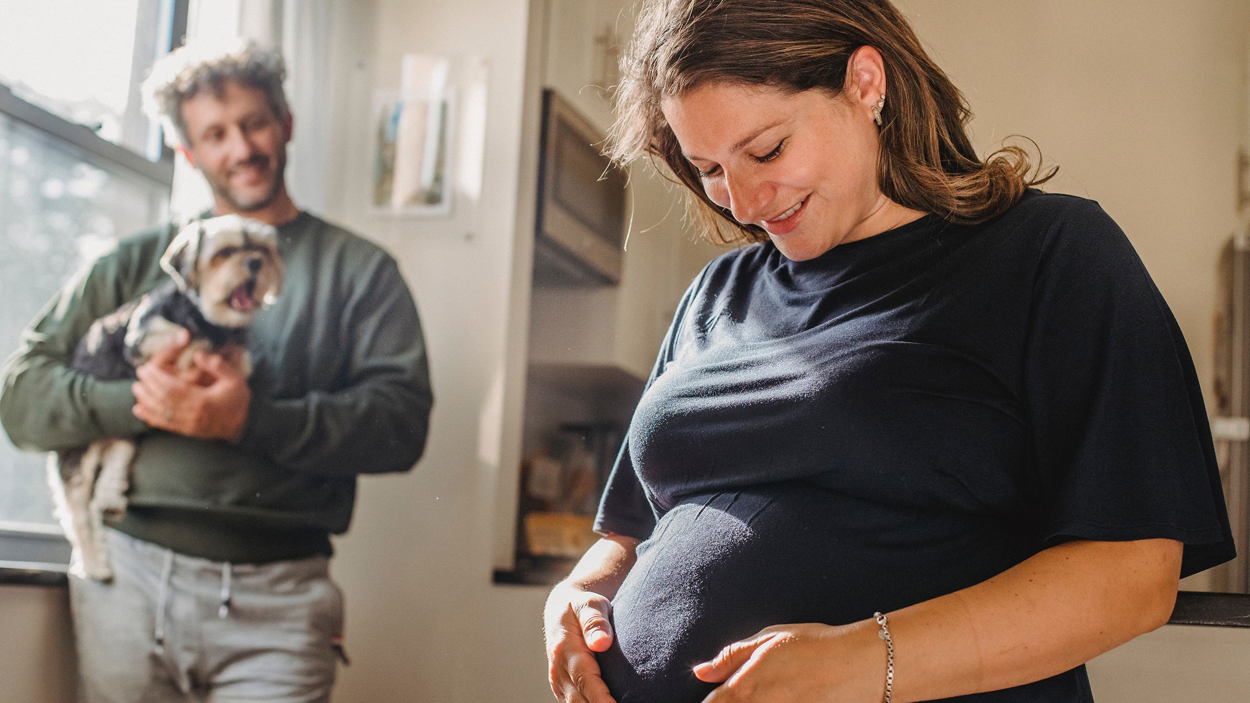 Familien in ihrem neuen Zuhause